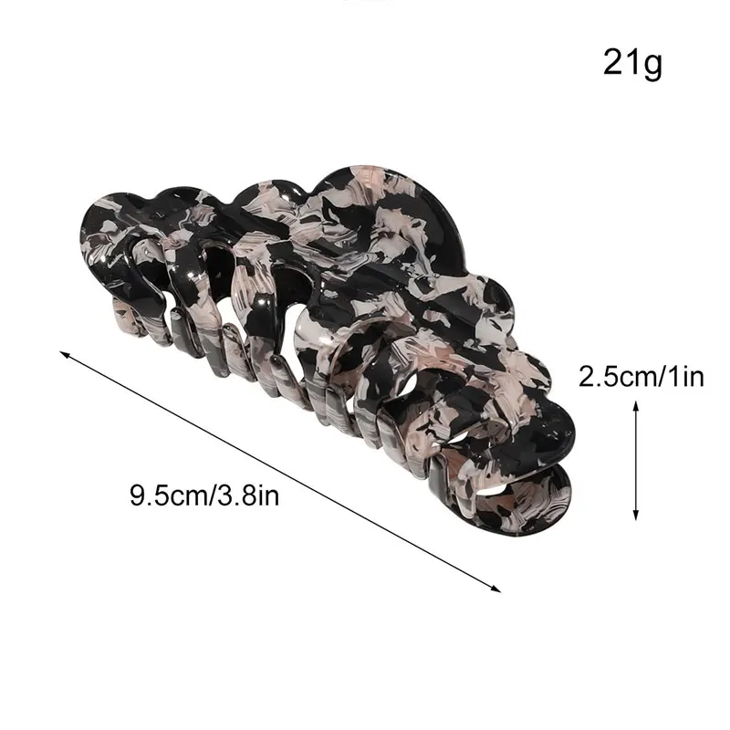 Модный Леопардовый цвет акриловый мрамор заколка для хвоста цветные волосы