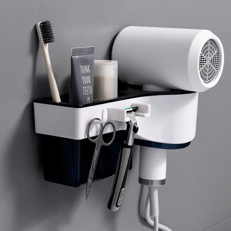

Фен для волос сушилка для волос для ванной стеллаж для хранения Водонепроницаемый стеллаж для хранения не-гвоздь без удар пластиковые полк...