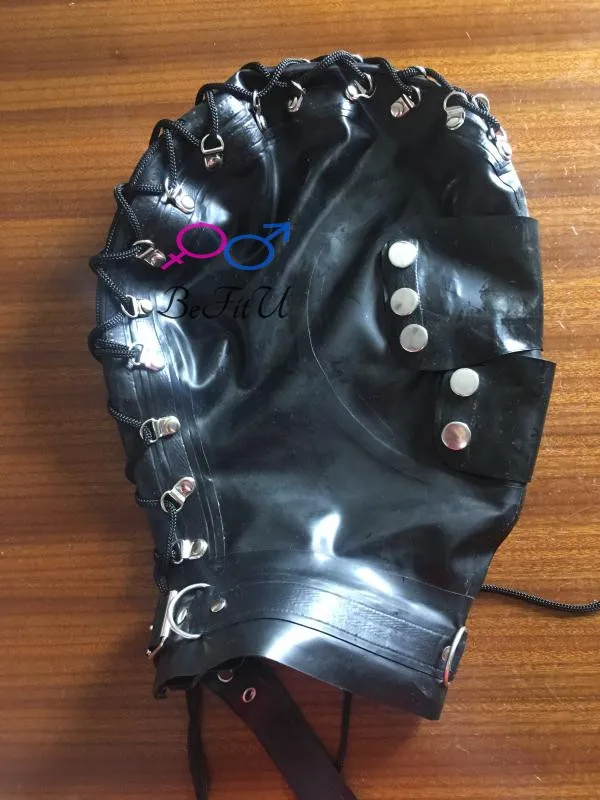 Латексная Маска бандаж дудуд обложка от Snap and Neck Band головные уборы застежка