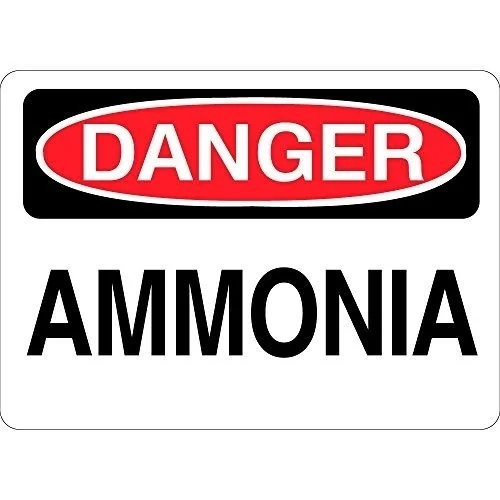 

Danger Ammonia Metal Tin Signs for Home Bar Garage Fence Yard Office Sign