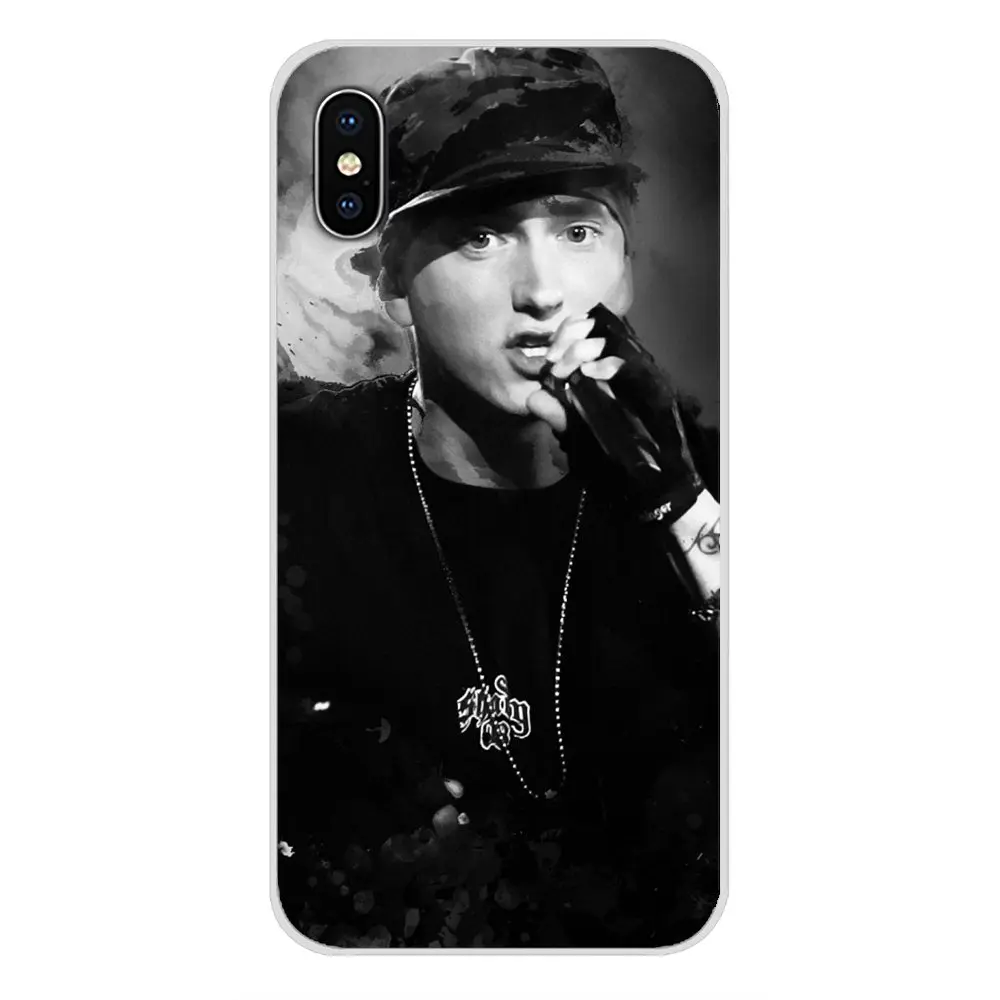 Silicone Skin Case For Xiaomi Mi4 Mi5 Mi5S Mi6 Mi A1 A2 5X 6X 8 9 Lite SE Pro Max Mix 2 3 2S Male Celebrity Hot Singer Eminem | Мобильные