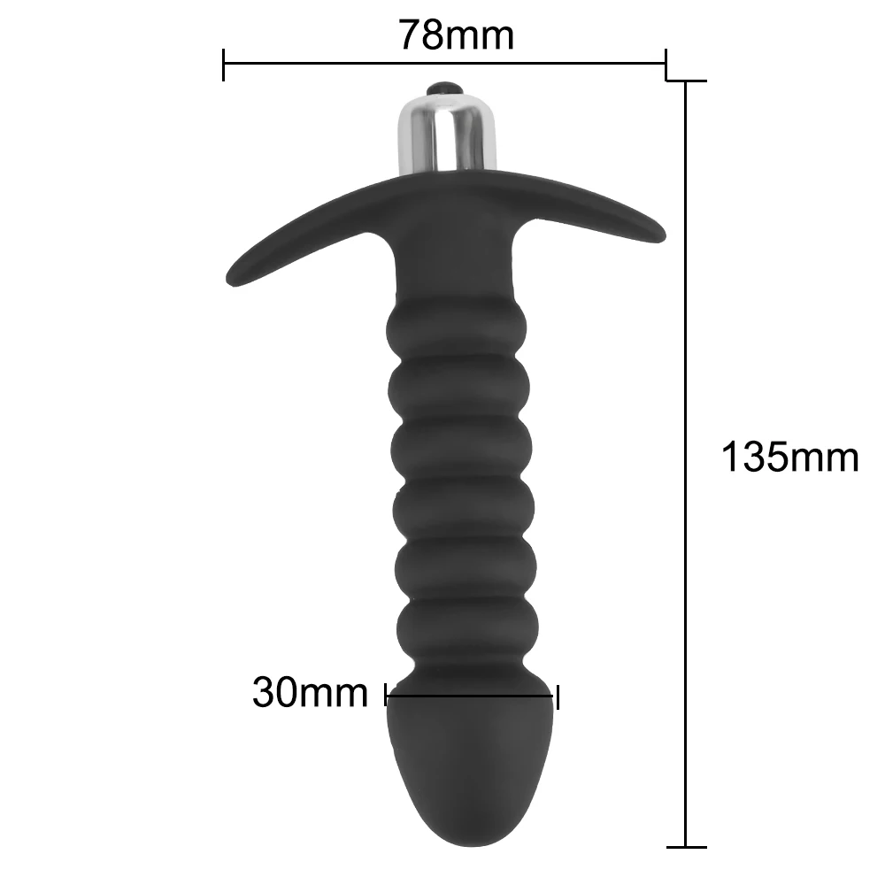 13 см резьба Анальная пробка Вибраторы для женщин вагинальный массаж мужской