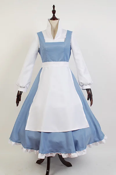 Аниме с рисунком из мультфильма Красавица и Чудовище Belle платье горничной