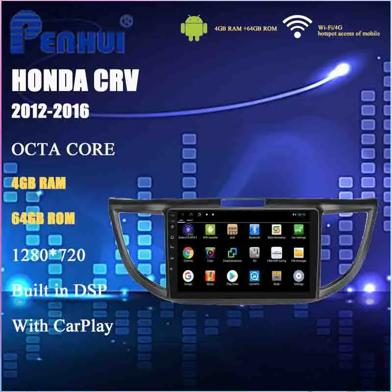 Автомобильный DVD GPS для Honda CRV (2012-2016) автомобильное радио мультимедийный
