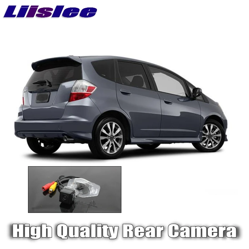 LiisLee Автомобильная камера заднего вида для HONDA fit Jazz 2002 ~ 2013 ночное видение