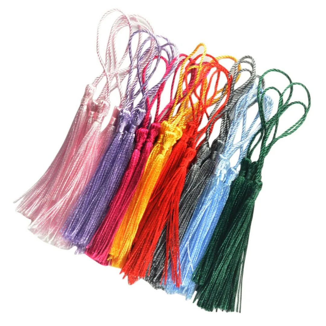 

30pcs Silky Tassels Souvenir Bookmarks Jewelry Making Craft Accessories Suitable For DIY Bracelets Necklaces Earrings