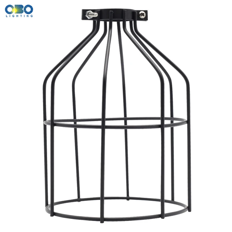 Винтаж подвеска в виде вилки лампа железная клетка абажур E27 1 7 м с выключателем