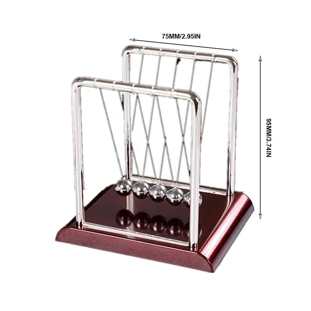 

Newtons Cradle Steel Balance Ball Early Fun Development Educational Desk Toy Gift Physics Science Pendulum Office Decorations