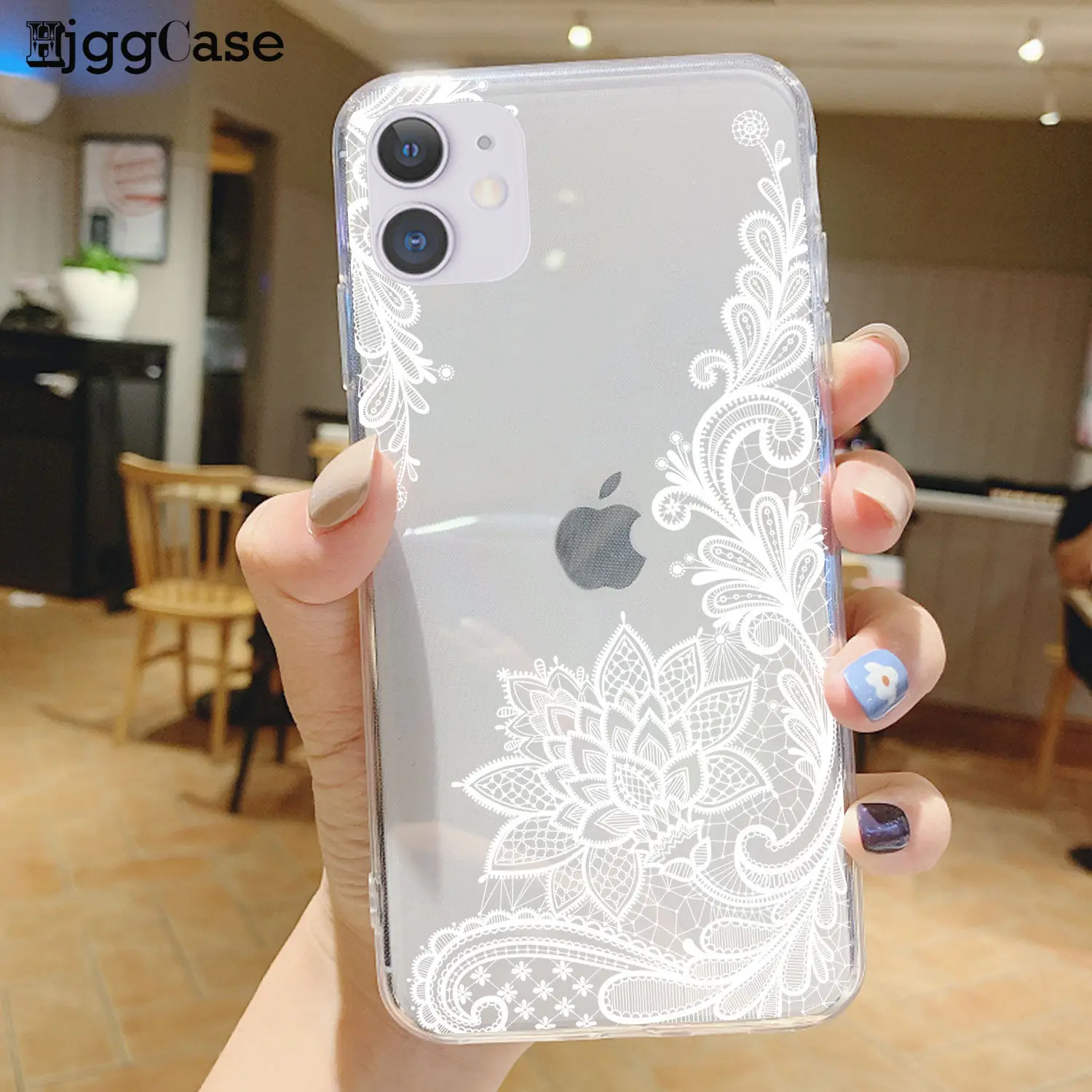 Новинка роскошный черный белый красный кружевной цветок Мягкий силиконовый