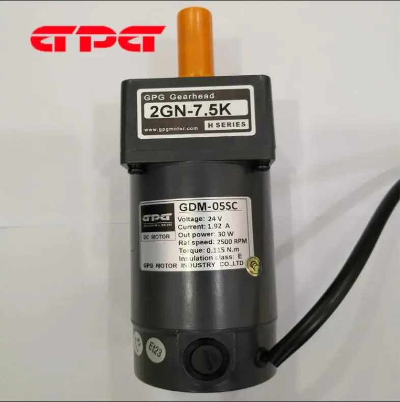 2gn-7.5k da C.c. do Motor 24v30w da Máquina da Fragrância de Gpg Motor Gdm-05sc – 2500 Rpm