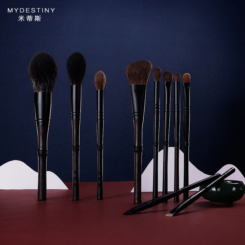 MyDestiny makeup brush-The Misty Bamboo Classial Eboy Series-10 pcs Luxurious ebony brushes&carefully chosen natural animal hair
