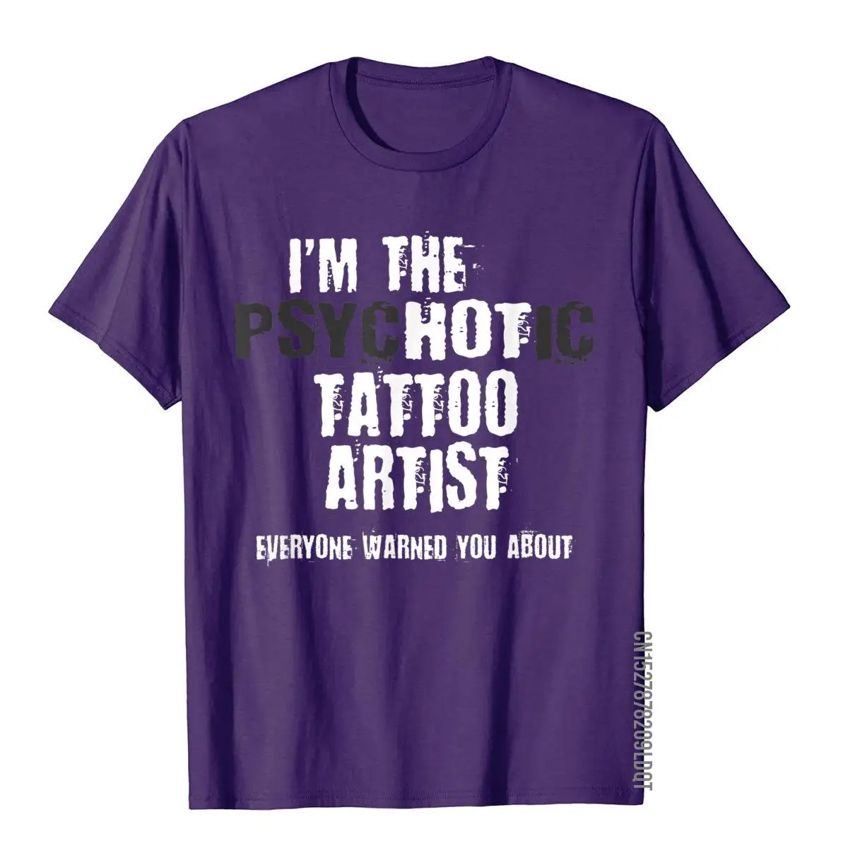 Футболка мужская с надписью I'm The Hot психоtic Tattoo Artist