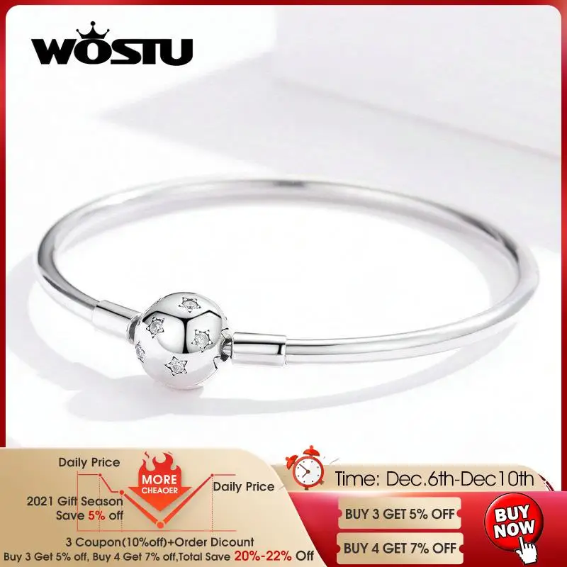 Женский браслет из серебра 100% пробы с круглыми Шармами | Украшения и аксессуары