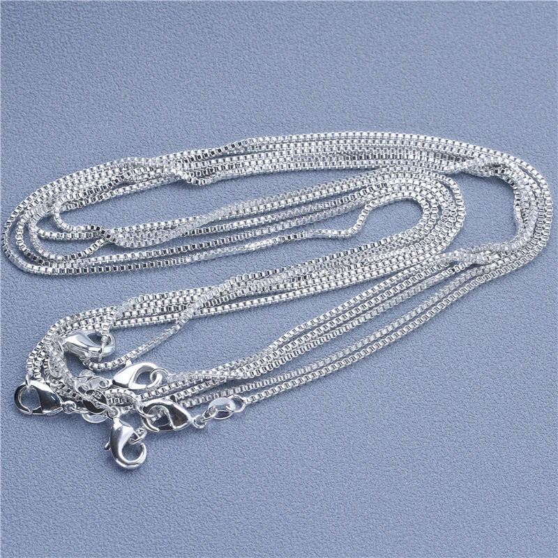 Цепочка квадратная однотонная для мужчин и женщин ожерелье с зажимами