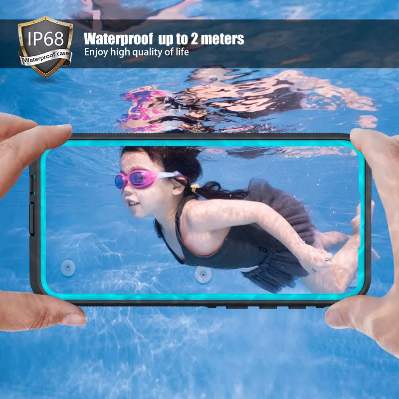 Водонепроницаемый силиконовый чехол для Huawei P30Lite P40Pro IP68 водонепроницаемый