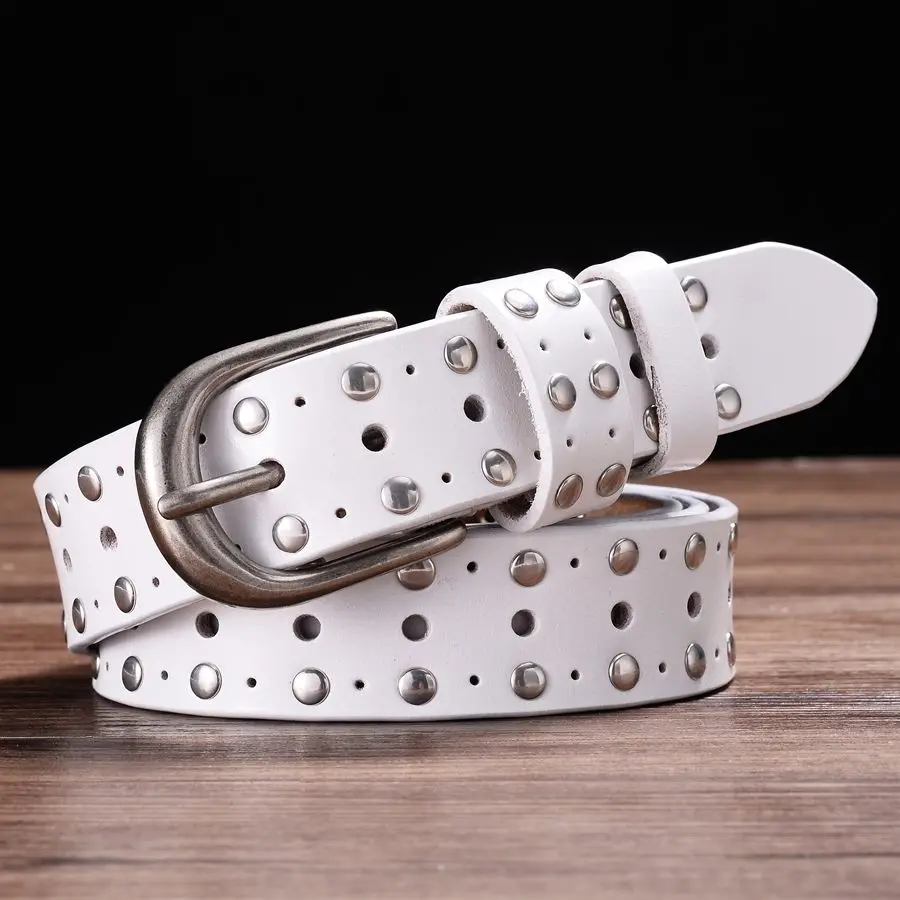 NEW Female Waistband Fashion Women Rivet belt Hollow out belt width:2.8