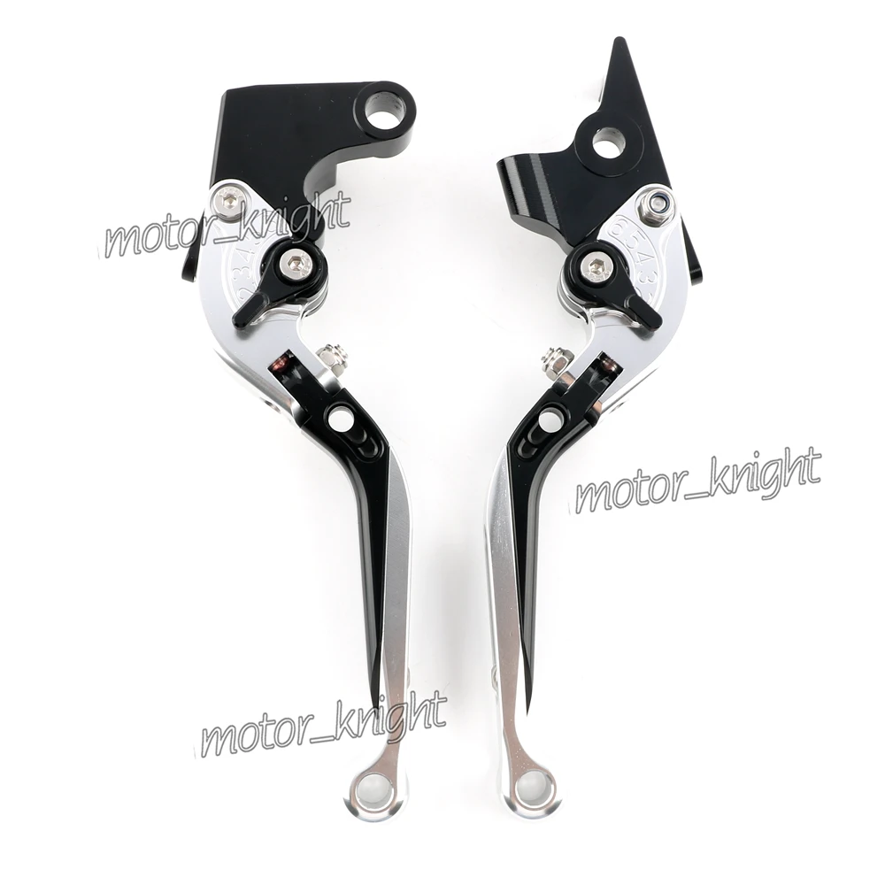 Серебристый Для SUZUKI GSXR600 GSXR 750 2006-2010 GSXR1000 2005-2006 K5 K6 K8 GSXR логотип мотоцикл складной выдвижной тормозные рычаги сцепления - Цвет: Серебристый