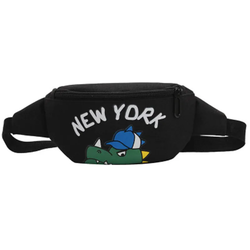 

Unisex Toddler Fanny Pack, Trendy Cartoon Dinosaur Print Crossbody Waist Bag with Adjustable Strap