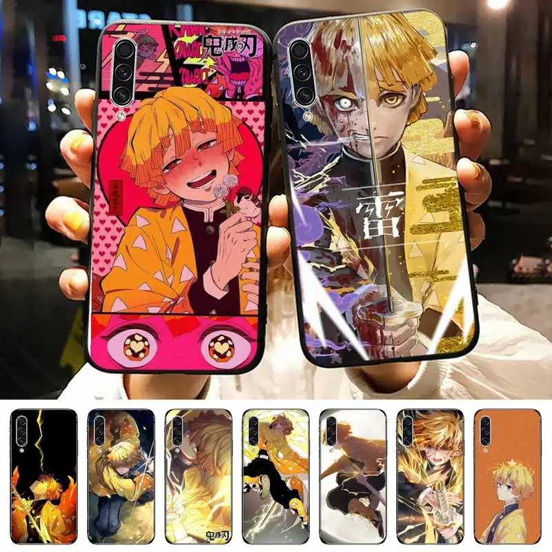 

Agatsuma Zenitsu anime demon slayer Phone Case For Samsung galaxy A S note 10 7 8 9 20 30 31 40 50 51 70 71 21 s ultra plus