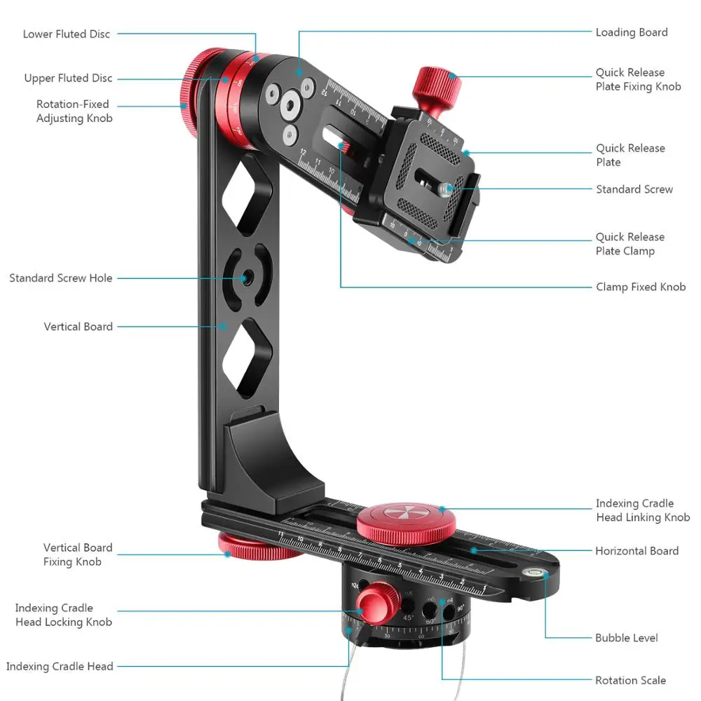 Головка штатива для камеры Neewer из алюминиевого сплава с быстроразъемной