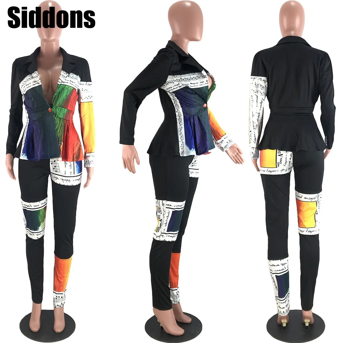 

Blazer Set For Women Long Sleeve Pants Two Pieces Suit Woman Blazer Elegant Ladies Office Casual Wear Suits