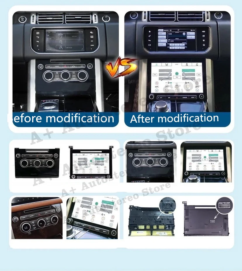 

for range rover 2013-2017 LCD air conditioner CARPLAY Car dvd gps Navigation Player Stereo GPS DVD Radio Navigation Android DSP