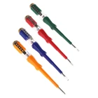 Цветная тестовая ручка, портативная плоская отвертка, электрический инструмент, световое устройство, Прямая поставка