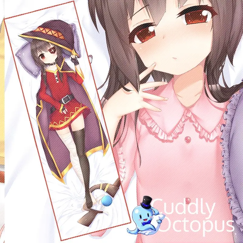 

Аниме Kono Subarashii Sekai ni Shukufuku o! Megumin Dakimakura обнимающее тело 2-сторонняя Подушка Чехол наволочка подушка