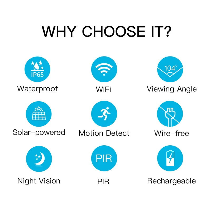 2.0MP солнечная батарея ed камера WiFi Водонепроницаемая наружная ультра-Низкая