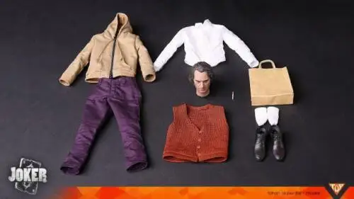 Топ 001 1/6 JOKER Joaquin Phoenix Clothes W/ Head Sculpt F 12 &quotфигурные игрушки куклы|Игровые фигурки и