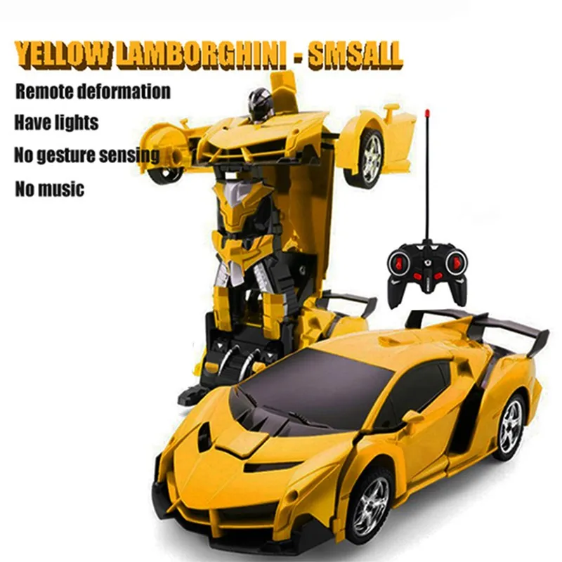 Светодиодный светильник Rc автомобиль трансформации робот автомобиля 1:18
