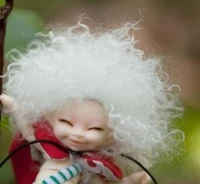 18 112 bjd wig doll hair afro wild curl up wig soso similar wig baby boy girl mini silvery white pink brown short curly cute