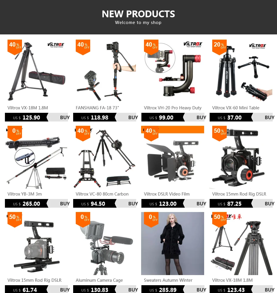 Viltrox VH-20 Pro Heavy Duty из углеродного волокна штатив-Трипод стабилизатор главный Quick Release Plate для телеобъектив фотографии птица