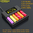 Умное зарядное устройство LiitoKala Lii-S6, 6слотов, автоопределение полярности, для никель-металлогидридных, никель-кадмиевых аккумуляторов 18650, 26650,21700, 14500, АА, ААА