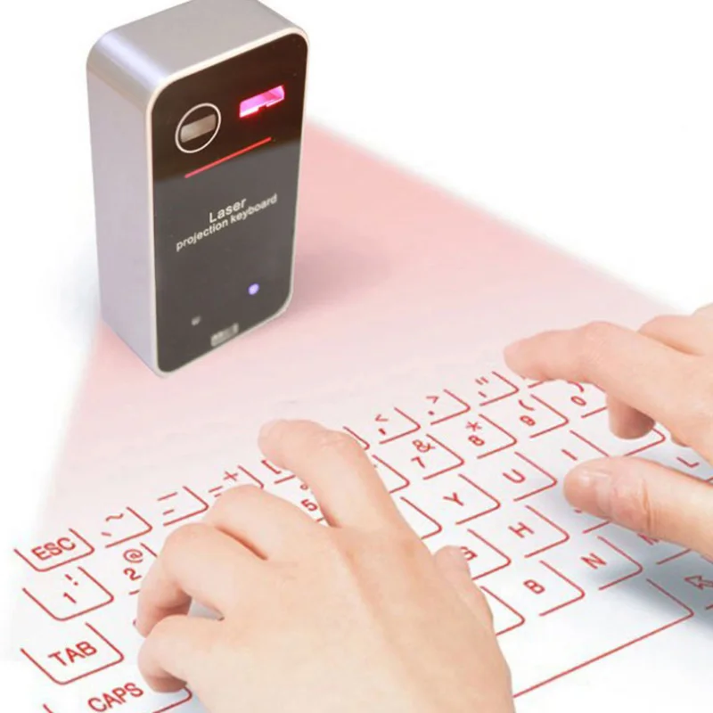 

Upgraded Bluetooth Wireless Laser Keyboard Virtual Projection Speaker Full Keyboard Layout Fast Accurate Data F1 Wholesale