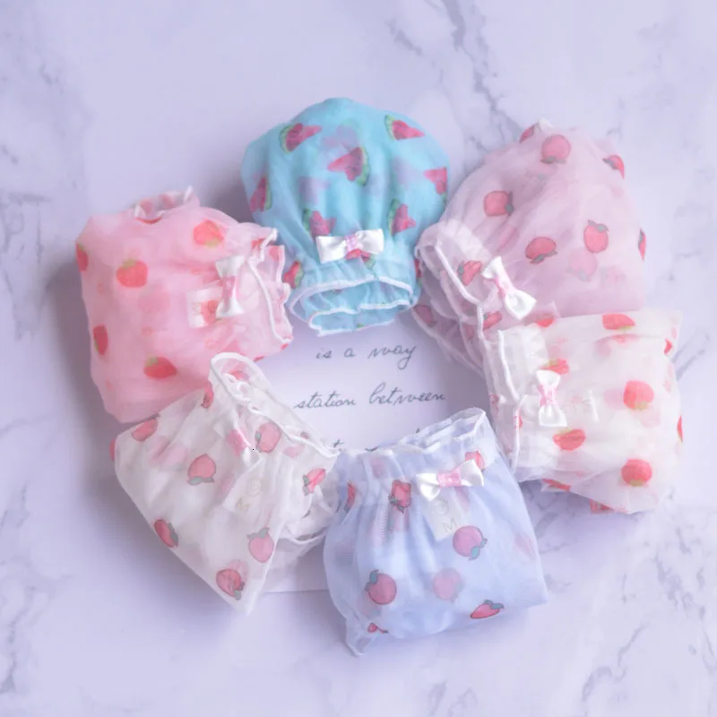 SP & CITY милые цветные сетчатые сексуальные трусики с принтом фруктов женское