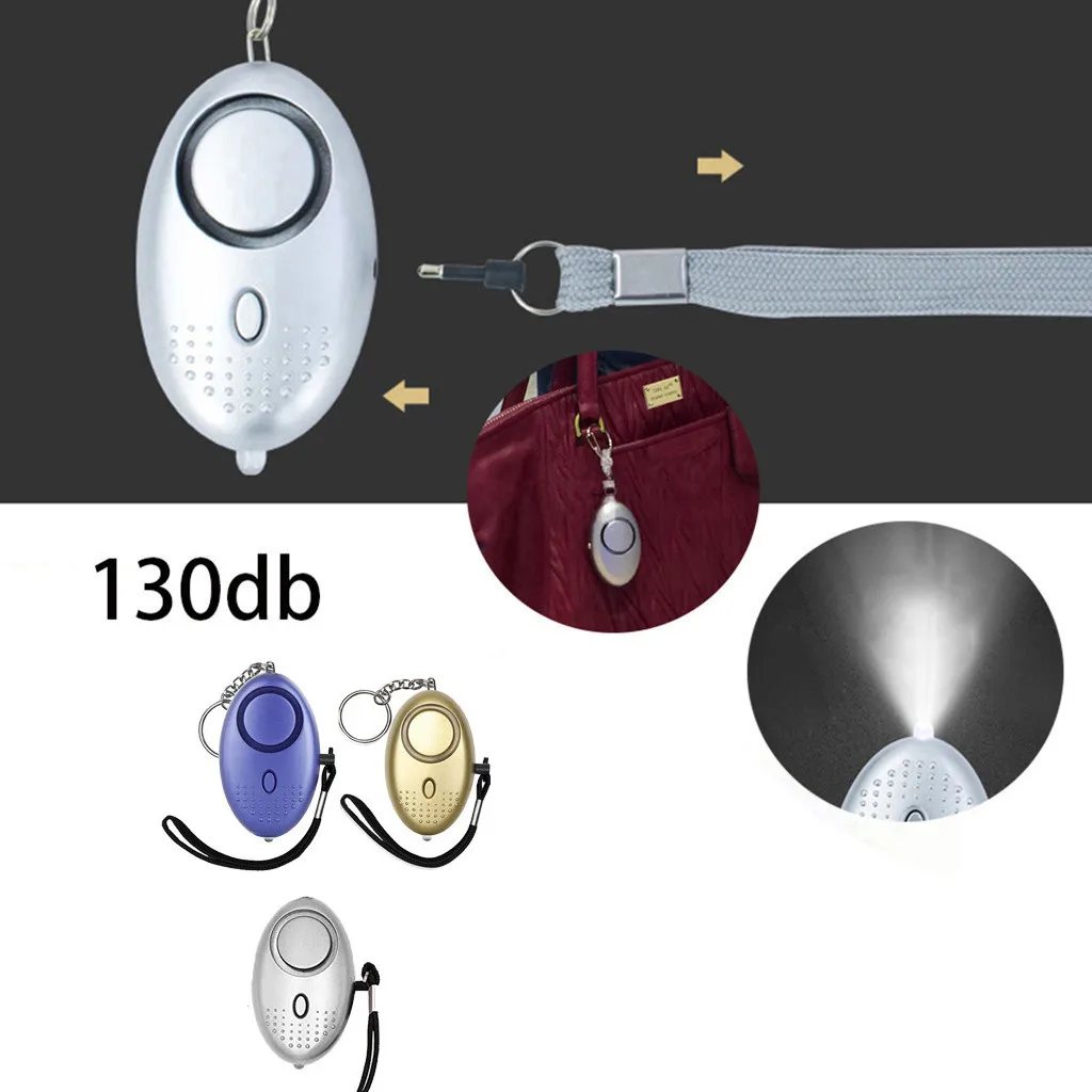 3 шт. 130dB сигнализации брелок свет аварийного безопасный паника средства