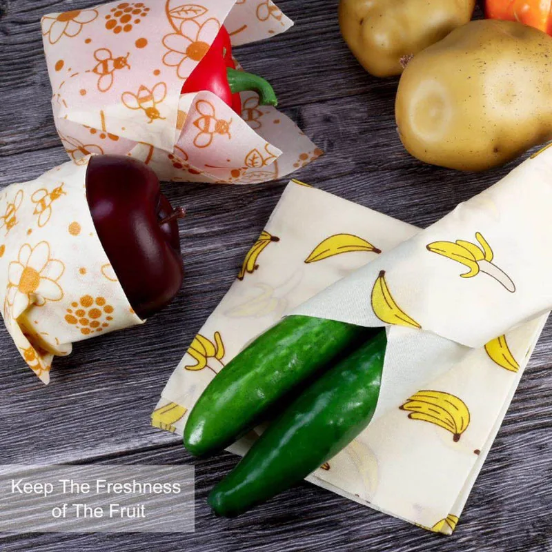 Модная многоразовая тканевая обертка для пчелиного воска 1 комплект пищевой