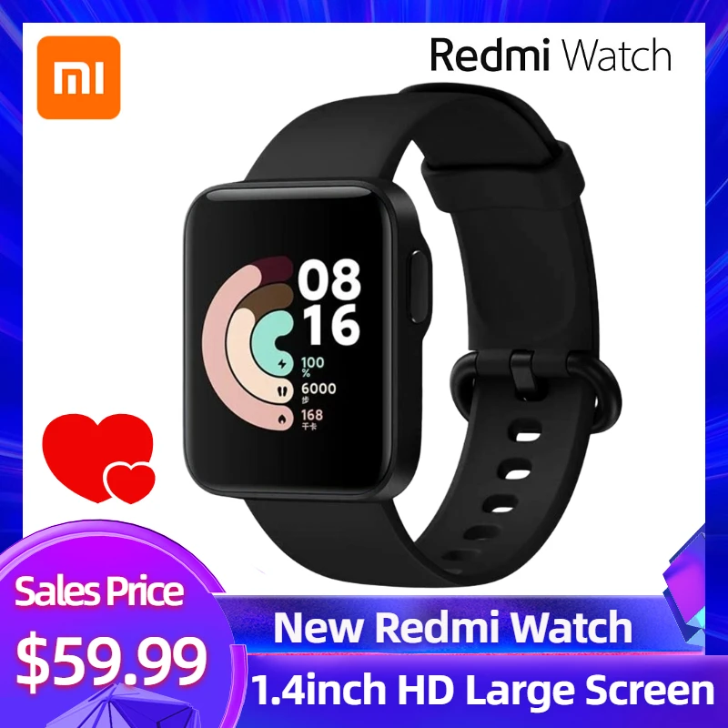 Смарт часы Xiaomi Redmi с пульсометром монитором сна и фитнес трекером