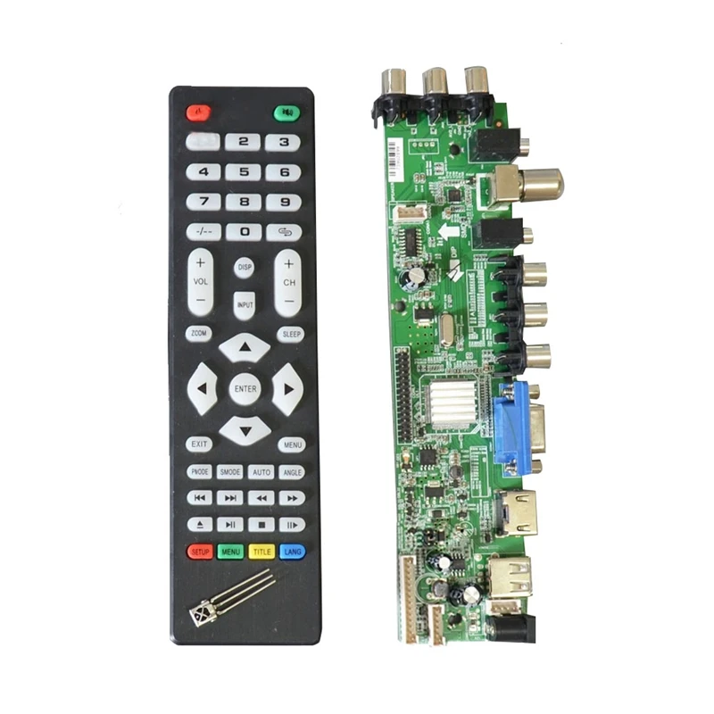 

DS.D3663LUA.A81.2.PA V56 V59 Universal LCD Driver Board Support DVB-T2 Universal TV Board 3663
