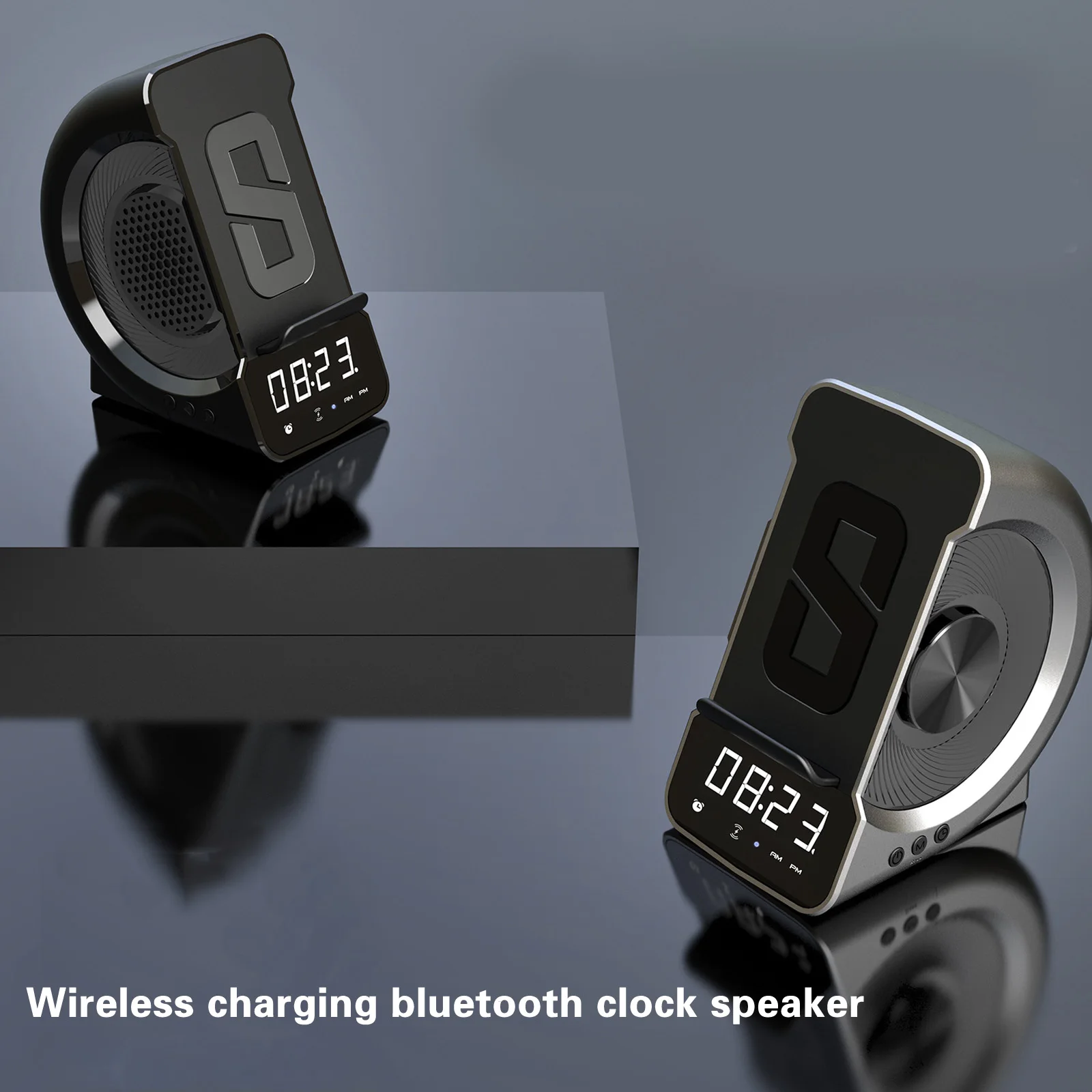 Новинка 2021 Беспроводное зарядное устройство для смартфона bluetooth динамик FM-радио