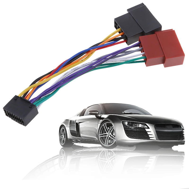 16 контактный автомобильный стерео радиоприемник iso свинцовый кабель