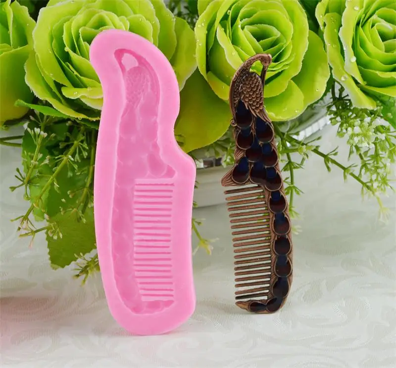 

Comb shape lace Resin silicone mold DIY chocolate cake bread Mousse dessert fondant mold Baking decoration tool kitchenware