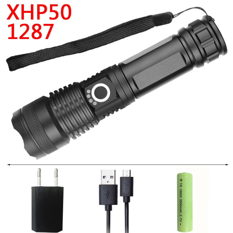 Option B Litwod 5 режимов LEDflash светильник CREE XHP50 мощный фонарь светильник с перезаряжаемой батареей 18650 26650 фонарь для кемпинга - Испускаемый цвет: Option B