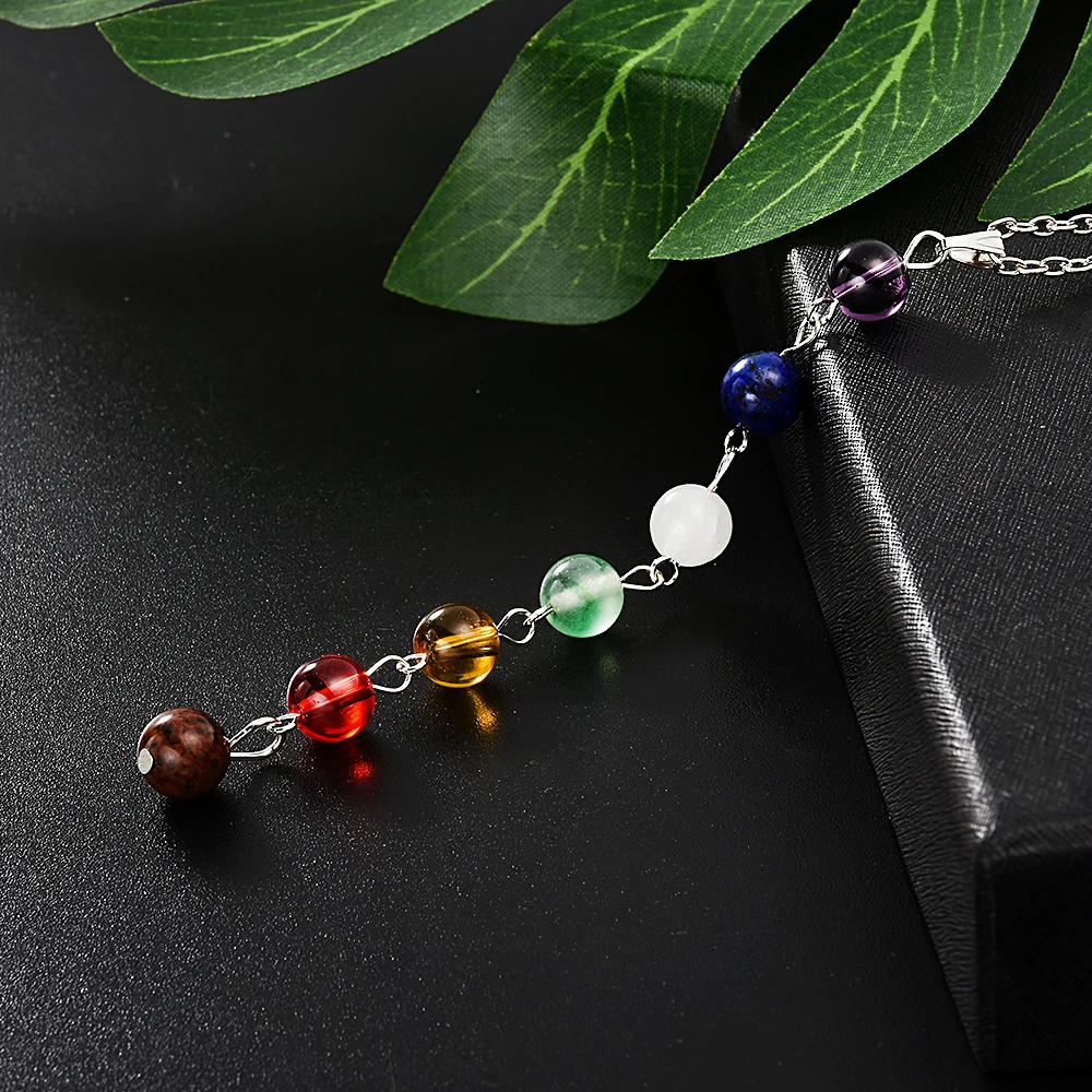 Женское Ожерелье с 7 звеньями макси балансирующим эффектом для йоги и рейки