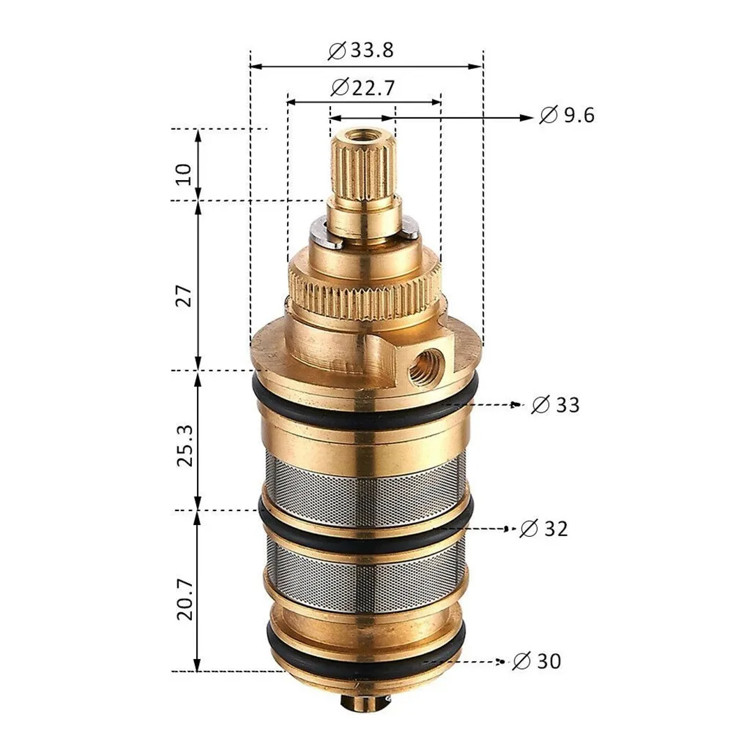 

Replacement Thermostatic Shower Cartridge Shower Faucets Accessories Brass