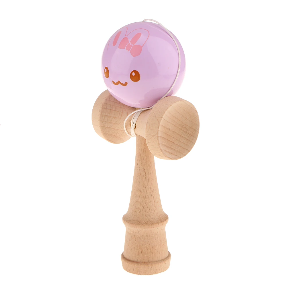 Шар Kendama милый ребенок лицо узор конкурентоспособная классическая игрушка для