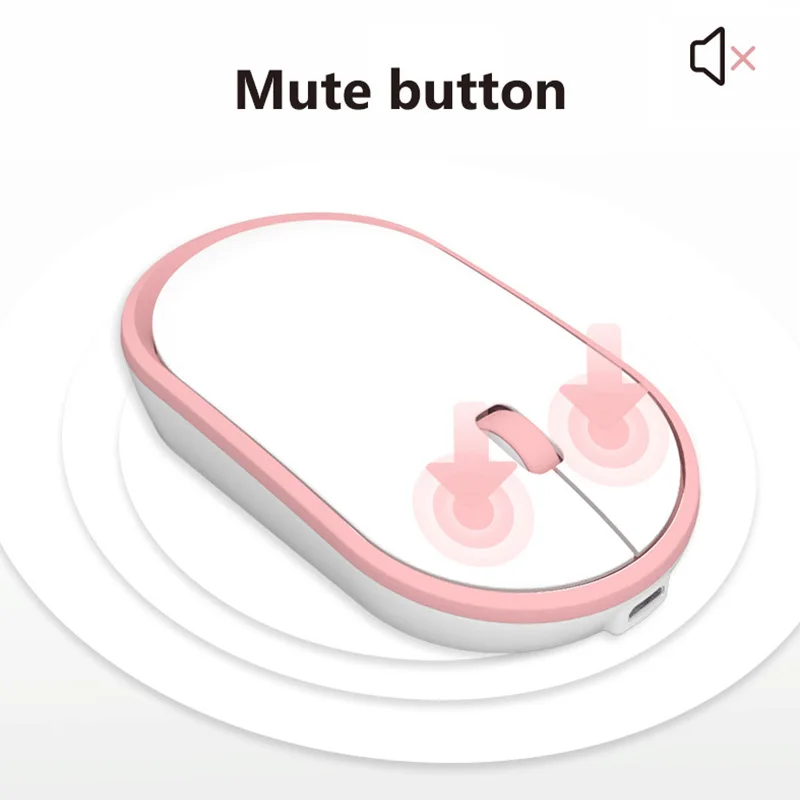 Мышь Bluetooth 1600 точек/дюйм Беспроводная игровая мышь 2 4G USB со светодиодной