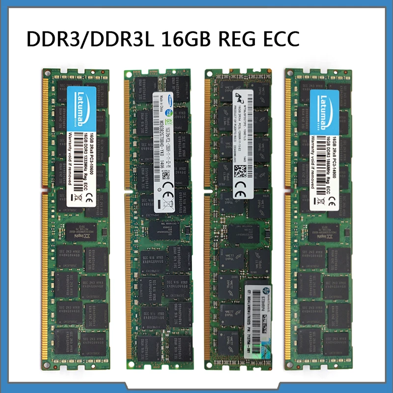 

Memoria RAM DDR3 16GB 1866MHz 1600MHz 1333MHz Server Memory PC3-14900R PC3-12800R PC3-10600R REG ECC DDR3L RAM Registered Memory