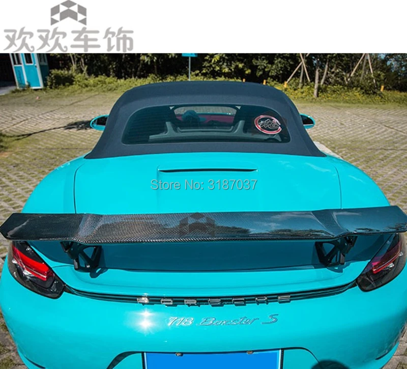 V-образный задний спойлер для багажника из углеродного волокна Porsche 997 998 981 911 2016-2018